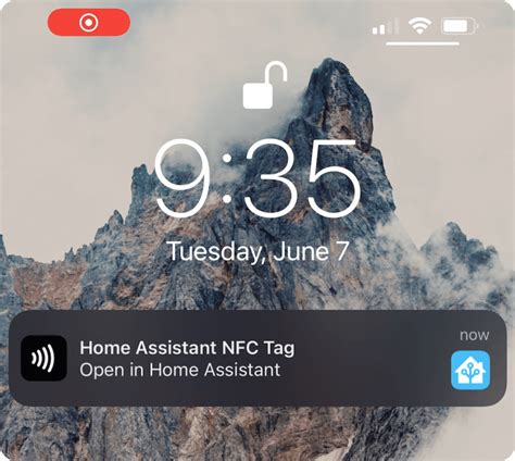 nfc tag notification